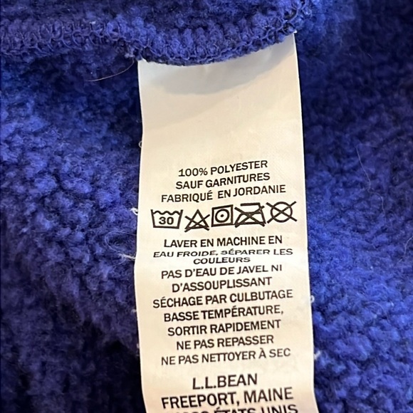 ⭐️ L.L. Bean Sweater Fleece Pullover Size Medium - Picture 4 of 7